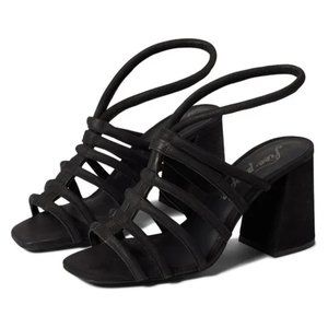 NWT Free People Strappy Black Colette Cinched Heels
